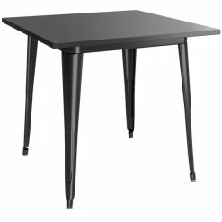 LT&S Alloy Series Lancaster Table & Seating Alloy Series 32" X 32" Black Dining Height Outdoor Table With 4 Arm Chairs -Lancaster Table & Seating Shop 2253726