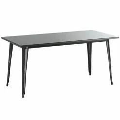 LT&S Alloy Series Lancaster Table & Seating Alloy Series 63" X 32" Black Dining Height Outdoor Table With 6 Arm Chairs 7 LT&S Alloy Series Lancaster Table & Seating Alloy Series 63" X 32" Black Dining Height Outdoor Table With 6 Arm Chairs -Lancaster Table & Seating Shop 2253748