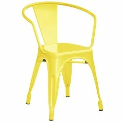 LT&S Alloy Series Lancaster Table & Seating Alloy Series 63" X 32" Yellow Dining Height Outdoor Table With 6 Arm Chairs -Lancaster Table & Seating Shop 2253765