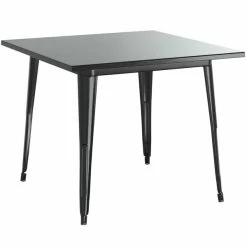 LT&S Alloy Series Lancaster Table & Seating Alloy Series 36" X 36" Black Dining Height Outdoor Table With 4 Arm Chairs -Lancaster Table & Seating Shop 2253770