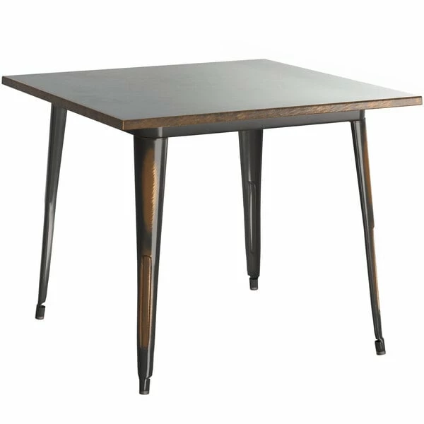 LT&S Alloy Series Lancaster Table & Seating Alloy Series 36" X 36" Distressed Copper Dining Height Outdoor Table With 4 Arm Chairs 3 LT&S Alloy Series Lancaster Table & Seating Alloy Series 36" X 36" Distressed Copper Dining Height Outdoor Table With 4 Arm Chairs - Image 3