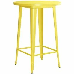 LT&S Alloy Series Lancaster Table & Seating Alloy Series 30" Round Yellow Outdoor Bar Height Table With 4 Metal Cafe Bar Stools 7 LT&S Alloy Series Lancaster Table & Seating Alloy Series 30" Round Yellow Outdoor Bar Height Table With 4 Metal Cafe Bar Stools -Lancaster Table & Seating Shop 2253831