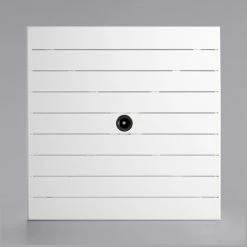 Lancaster Table & Seating 36" X 36" White Powder-Coated Aluminum Dining Height Outdoor Table With Umbrella Hole And 4 Arm Chairs -Lancaster Table & Seating Shop 2276683