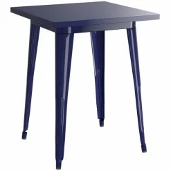 LT&S Alloy Series Lancaster Table & Seating Alloy Series 24" X 24" Navy Dining Height Outdoor Table With 2 Arm Chairs -Lancaster Table & Seating Shop 2287063