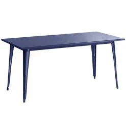LT&S Alloy Series Lancaster Table & Seating Alloy Series 63" X 32" Navy Dining Height Outdoor Table With 6 Arm Chairs 7 LT&S Alloy Series Lancaster Table & Seating Alloy Series 63" X 32" Navy Dining Height Outdoor Table With 6 Arm Chairs -Lancaster Table & Seating Shop 2287087