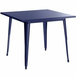 LT&S Alloy Series Lancaster Table & Seating Alloy Series 36" X 36" Navy Dining Height Outdoor Table With 4 Arm Chairs -Lancaster Table & Seating Shop 2287099