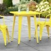 LT&S Alloy Series Lancaster Table & Seating Alloy Series 24" X 24" Yellow Dining Height Outdoor Table