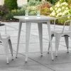 LT&S Alloy Series Lancaster Table & Seating Alloy Series 24" X 24" Silver Dining Height Outdoor Table