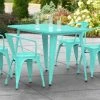 LT&S Alloy Series Lancaster Table & Seating Alloy Series 48" X 30" Seafoam Dining Height Outdoor Table