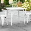 LT&S Alloy Series Lancaster Table & Seating Alloy Series 32" X 32" White Dining Height Outdoor Table
