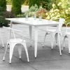 LT&S Alloy Series Lancaster Table & Seating Alloy Series 63" X 32" White Dining Height Outdoor Table