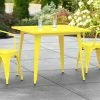 LT&S Alloy Series Lancaster Table & Seating Alloy Series 36" X 36" Yellow Dining Height Outdoor Table