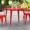 LT&S Alloy Series Lancaster Table & Seating Alloy Series 36" X 36" Red Dining Height Outdoor Table