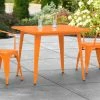 LT&S Alloy Series Lancaster Table & Seating Alloy Series 36" X 36" Orange Dining Height Outdoor Table