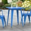 LT&S Alloy Series Lancaster Table & Seating Alloy Series 24" X 24" Blue Dining Height Outdoor Table