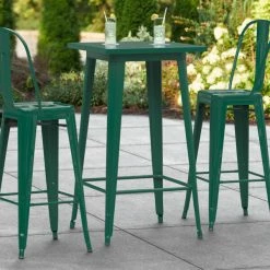 LT&S Alloy Series Lancaster Table & Seating Alloy Series 24" X 24" Emerald Outdoor Bar Height Table