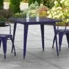 LT&S Alloy Series Lancaster Table & Seating Alloy Series 36" X 36" Navy Dining Height Outdoor Table