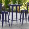 LT&S Alloy Series Lancaster Table & Seating Alloy Series 30" Round Navy Outdoor Bar Height Table