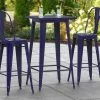 LT&S Alloy Series Lancaster Table & Seating Alloy Series 24" X 24" Navy Outdoor Bar Height Table