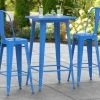 LT&S Alloy Series Lancaster Table & Seating Alloy Series 24" X 24" Blue Outdoor Bar Height Table