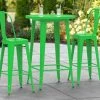 LT&S Alloy Series Lancaster Table & Seating Alloy Series 30" Round Green Outdoor Bar Height Table