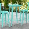 LT&S Alloy Series Lancaster Table & Seating Alloy Series 24" X 24" Seafoam Outdoor Bar Height Table