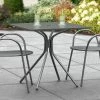 Lancaster Table & Seating Harbor Black 30" Square Outdoor Standard Height Table With Modern Legs