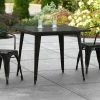 LT&S Alloy Series Lancaster Table & Seating Alloy Series 36" X 36" Black Dining Height Outdoor Table