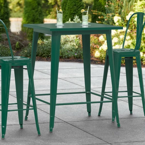 LT&S Alloy Series Lancaster Table & Seating Alloy Series 32" X 32" Emerald Outdoor Bar Height Table 1 LT&S Alloy Series Lancaster Table & Seating Alloy Series 32" X 32" Emerald Outdoor Bar Height Table