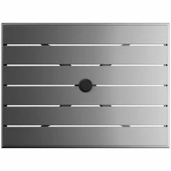 Lancaster Table & Seating 24" X 32" Matte Gray Powder-Coated Aluminum Dining Height Outdoor Table With Umbrella Hole And 2 Side Chairs 9 Lancaster Table & Seating 24" X 32" Matte Gray Powder-Coated Aluminum Dining Height Outdoor Table With Umbrella Hole And 2 Side Chairs -Lancaster Table & Seating Shop 2309993