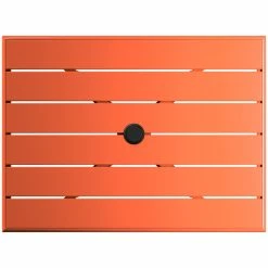 Lancaster Table & Seating 24" X 32" Orange Powder-Coated Aluminum Dining Height Outdoor Table With Umbrella Hole -Lancaster Table & Seating Shop 2309995