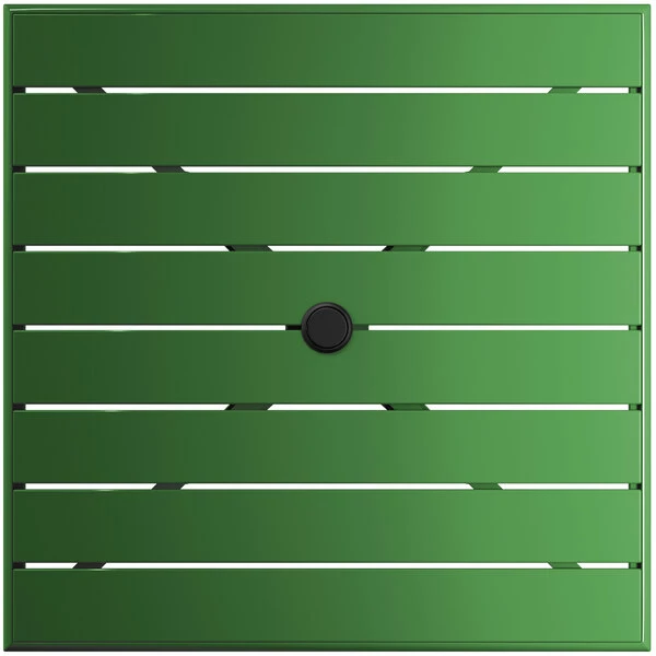 Lancaster Table & Seating 32" X 32" Green Powder-Coated Aluminum Standard Height Outdoor Table With Umbrella Hole And 4 Side Chairs 5 Lancaster Table & Seating 32" X 32" Green Powder-Coated Aluminum Standard Height Outdoor Table With Umbrella Hole And 4 Side Chairs - Image 5