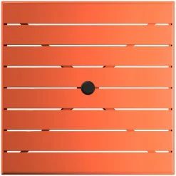 Lancaster Table & Seating 32" X 32" Orange Powder-Coated Aluminum Standard Height Outdoor Table With Umbrella Hole And 4 Side Chairs -Lancaster Table & Seating Shop 2310059