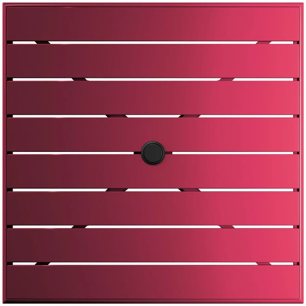 Lancaster Table & Seating 32" X 32" Sangria Powder-Coated Aluminum Dining Height Outdoor Table With Umbrella Hole 3 Lancaster Table & Seating 32" X 32" Sangria Powder-Coated Aluminum Dining Height Outdoor Table With Umbrella Hole - Image 3