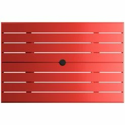 Lancaster Table & Seating 32" X 48" Red Powder-Coated Aluminum Dining Height Outdoor Table With Umbrella Hole And 4 Arm Chairs 9 Lancaster Table & Seating 32" X 48" Red Powder-Coated Aluminum Dining Height Outdoor Table With Umbrella Hole And 4 Arm Chairs -Lancaster Table & Seating Shop 2310117