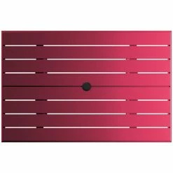 Lancaster Table & Seating 32" X 48" Sangria Powder-Coated Aluminum Standard Height Outdoor Table With Umbrella Hole And 4 Arm Chairs -Lancaster Table & Seating Shop 2310130