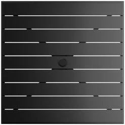 Lancaster Table & Seating 36" X 36" Black Powder-Coated Aluminum Dining Height Outdoor Table With Umbrella Hole 5 Lancaster Table & Seating 36" X 36" Black Powder-Coated Aluminum Dining Height Outdoor Table With Umbrella Hole -Lancaster Table & Seating Shop 2310157