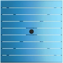 Lancaster Table & Seating 36" X 36" Blue Powder-Coated Aluminum Dining Height Outdoor Table With Umbrella Hole And 4 Arm Chairs -Lancaster Table & Seating Shop 2310160