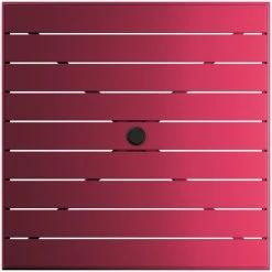 Lancaster Table & Seating 36" X 36" Sangria Powder-Coated Aluminum Dining Height Outdoor Table With Umbrella Hole -Lancaster Table & Seating Shop 2310192