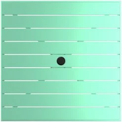 Lancaster Table & Seating 36" X 36" Seafoam Powder-Coated Aluminum Standard Height Outdoor Table With Umbrella Hole And 4 Arm Chairs -Lancaster Table & Seating Shop 2310193