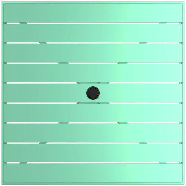 Lancaster Table & Seating 36" X 36" Seafoam Powder-Coated Aluminum Standard Height Outdoor Table With Umbrella Hole And 4 Side Chairs 5 Lancaster Table & Seating 36" X 36" Seafoam Powder-Coated Aluminum Standard Height Outdoor Table With Umbrella Hole And 4 Side Chairs - Image 5