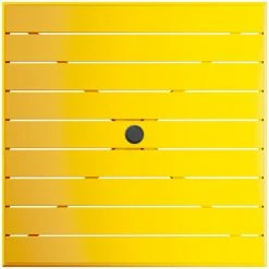 Lancaster Table & Seating 36" X 36" Yellow Powder-Coated Aluminum Standard Height Outdoor Table With Umbrella Hole And 4 Arm Chairs -Lancaster Table & Seating Shop 2310207