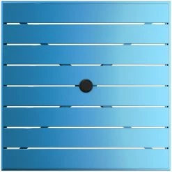 Lancaster Table & Seating 32" X 32" Blue Powder-Coated Aluminum Bar Height Outdoor Table With Umbrella Hole And 4 Barstools -Lancaster Table & Seating Shop 2310994