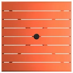 Lancaster Table & Seating 32" X 32" Orange Powder-Coated Aluminum Bar Height Outdoor Table With Umbrella Hole -Lancaster Table & Seating Shop 2311016