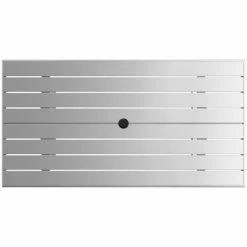 Lancaster Table & Seating 32" X 60" Silver Powder-Coated Aluminum Dining Height Outdoor Table With Umbrella Hole 5 Lancaster Table & Seating 32" X 60" Silver Powder-Coated Aluminum Dining Height Outdoor Table With Umbrella Hole -Lancaster Table & Seating Shop 2311585