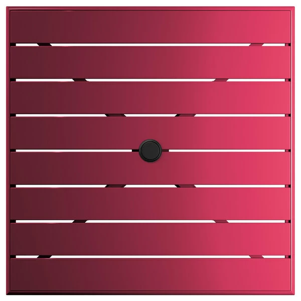 Lancaster Table & Seating 32" X 32" Sangria Powder-Coated Aluminum Bar Height Outdoor Table With Umbrella Hole And 4 Barstools 5 Lancaster Table & Seating 32" X 32" Sangria Powder-Coated Aluminum Bar Height Outdoor Table With Umbrella Hole And 4 Barstools - Image 5