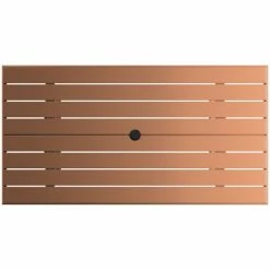 Lancaster Table & Seating 32" X 60" Brown Powder-Coated Aluminum Dining Height Outdoor Table With Umbrella Hole And 4 Arm Chairs 9 Lancaster Table & Seating 32" X 60" Brown Powder-Coated Aluminum Dining Height Outdoor Table With Umbrella Hole And 4 Arm Chairs -Lancaster Table & Seating Shop 2342618