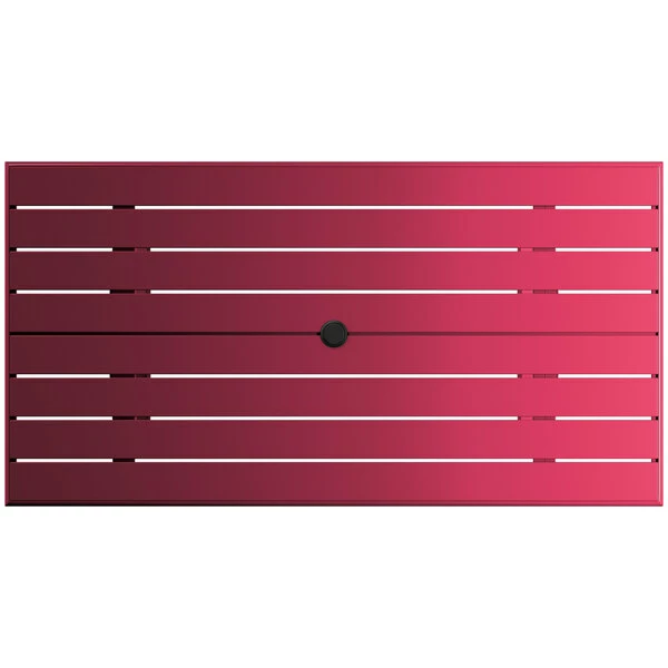 Lancaster Table & Seating 32" X 60" Sangria Powder-Coated Aluminum Standard Height Outdoor Table With Umbrella Hole And 6 Side Chairs 5 Lancaster Table & Seating 32" X 60" Sangria Powder-Coated Aluminum Standard Height Outdoor Table With Umbrella Hole And 6 Side Chairs - Image 5