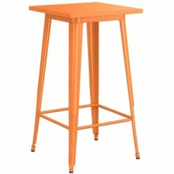 LT&S Alloy Series Lancaster Table & Seating Alloy Series 24" X 24" Orange Outdoor Bar Height Table -Lancaster Table & Seating Shop 2360116