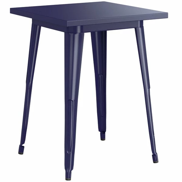 LT&S Alloy Series Lancaster Table & Seating Alloy Series 24" X 24" Navy Dining Height Outdoor Table 2 LT&S Alloy Series Lancaster Table & Seating Alloy Series 24" X 24" Navy Dining Height Outdoor Table - Image 2